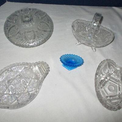 VINTAGE GLASS CANDY DISHES  #2