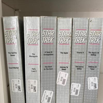 Collection of 42 VHS Star Trek Tapes 