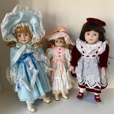 3 Assorted Dolls