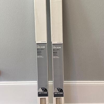 Pair of Blinds / White 52 x 64 (A) Brand New