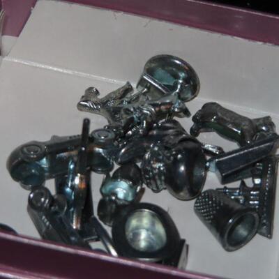 Vintage Monopoly pieces 