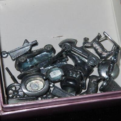 Vintage Monopoly pieces 