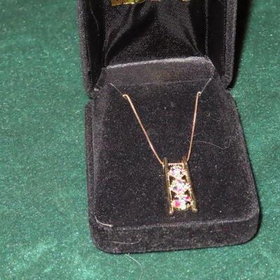 Tri-color 925 necklace 