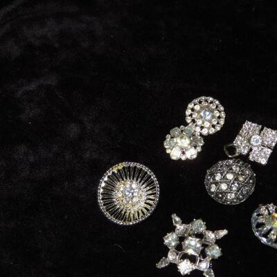 Vintage Rhinestone Buttons 
