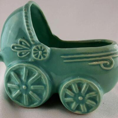Vintage Ceramic Baby Carriage