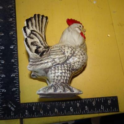 MCM Rooster Figure, nick on Cone 