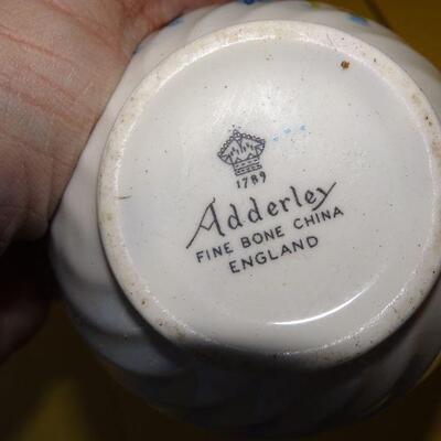 1789 Adderley Fine Bone China Creamer & Sugar 