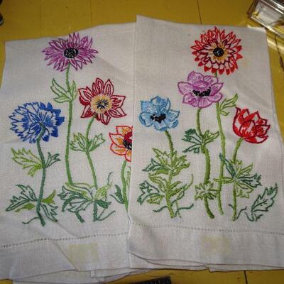 Colorful Hand Towels, Floral, Flower Garden