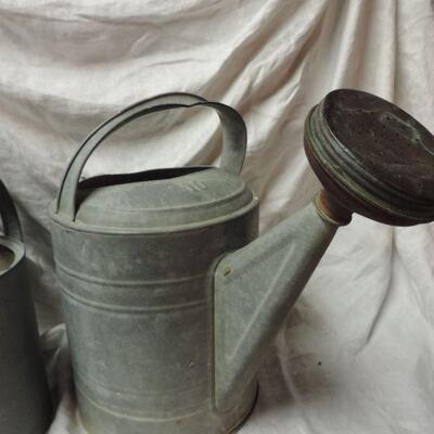 VINTAGE COAL BUCKET & WATERING CANS