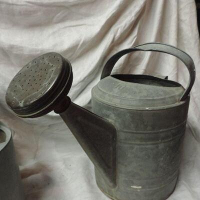 VINTAGE COAL BUCKET & WATERING CANS