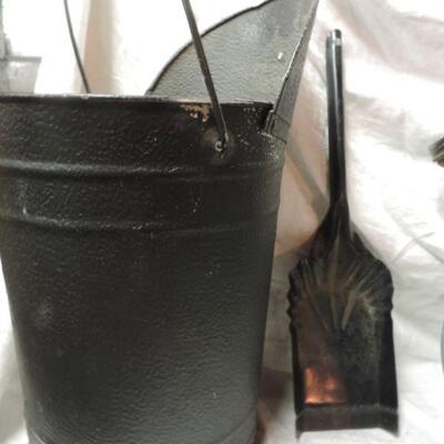 VINTAGE COAL BUCKET & WATERING CANS