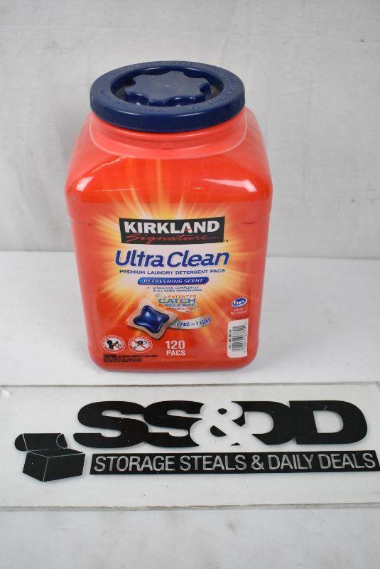 Kirkland Ultra Clean Premium Laundry Detergent Pacs. 120 pacs? Not full