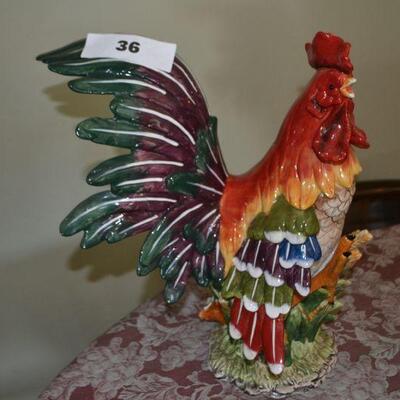 LOT 36. DECORATIVE ROOSTER