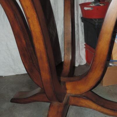 WOODEN TABLE & 4 CHAIRS