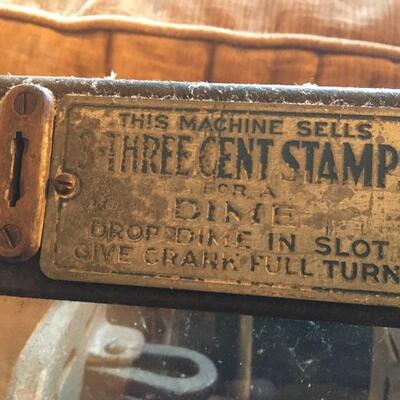 Shermack Products Vintage 3 Cent Stamps Machine no Key