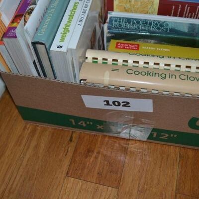 LOT 102  BOX OF BOOKS