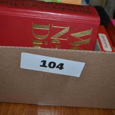 LOT 104 BOX OF BOOKS