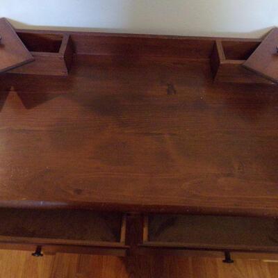 LOT 7  ANTIQUE DESK WITH STOOL
