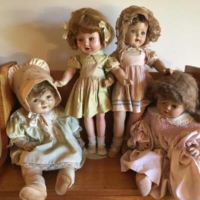 Mixed Vintage Doll Lot with American Character