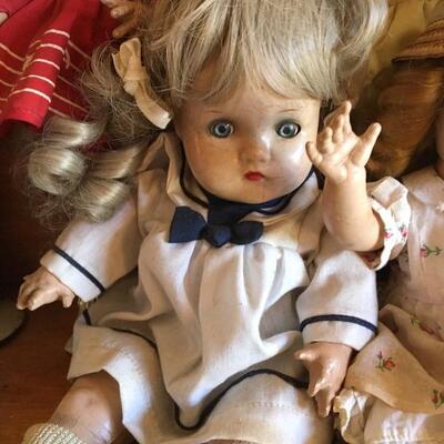 Vintage Doll Collection Including IDEAL. Avg 16â€-18â€