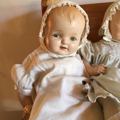 Four Large Composition Baby Dolls 18â€-20â€