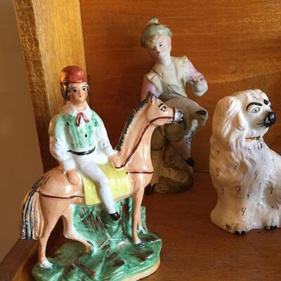 Antique Porcelain Figurines with Beswick Staffordshire