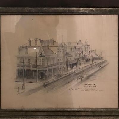 Framed drawing