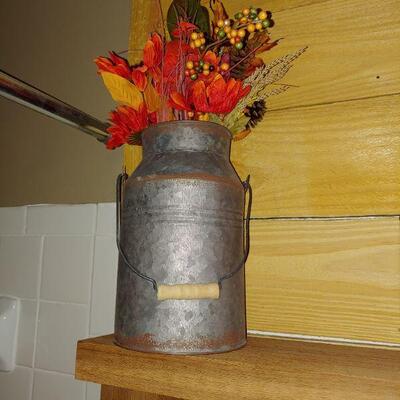 Vintage Galvanized Can