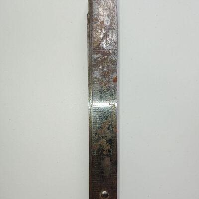 Rare Vintage Folding Metal Ruler