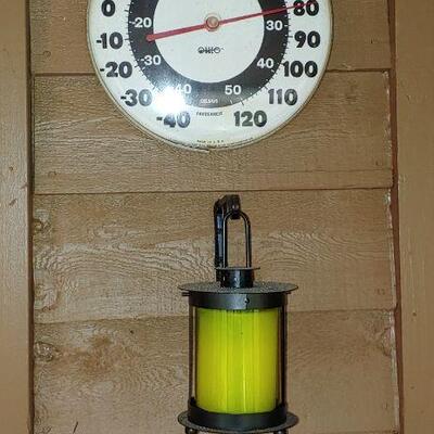Thermometer and Hanging lantern
