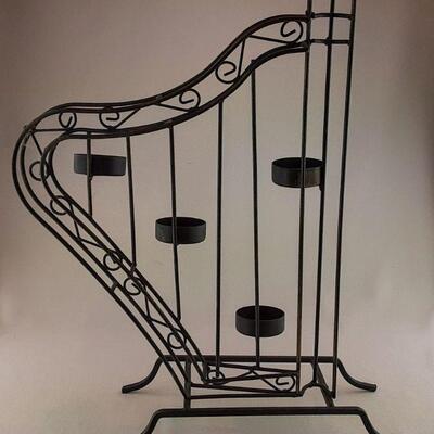 Harp Candle Holder