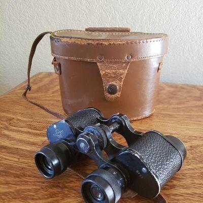 Lot 10: Vintage HV Clement France 8 Ã— 25 Binoculars 