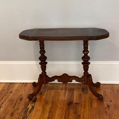 Antique Inlay Occasional Table 