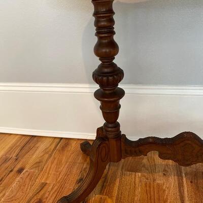 Antique Inlay Occasional Table 