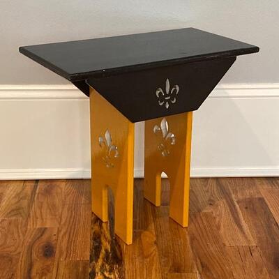 Black & Gold FDL Stool/Plant Stand 