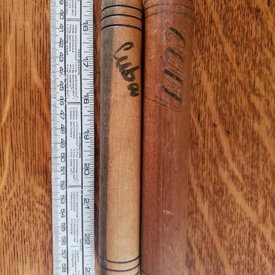 Lot 28: Cuban Instruments (Maraca and Claves)