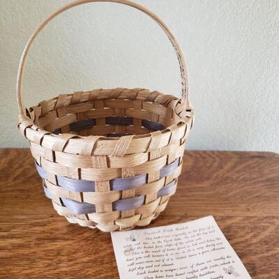 Lot 29: Vintage Signed & Dated Turnback Creek Basket