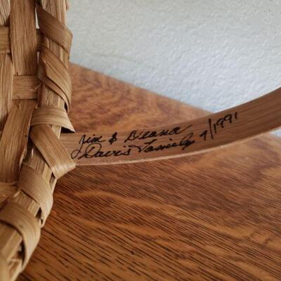 Lot 29: Vintage Signed & Dated Turnback Creek Basket