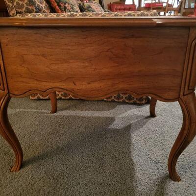 Lot 32: Drexel Side Table with Carved Details