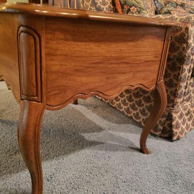 Lot 32: Drexel Side Table with Carved Details