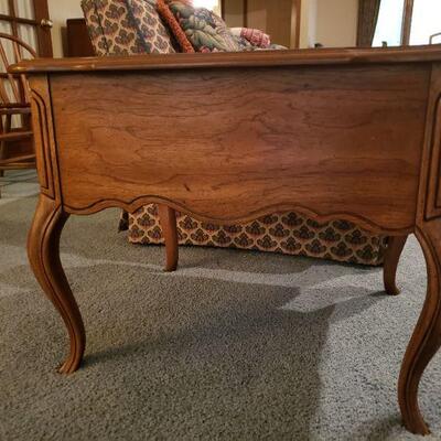 Lot 32: Drexel Side Table with Carved Details