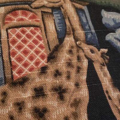Lot 33: Red Chenille Trim Decorative Pillows (2)