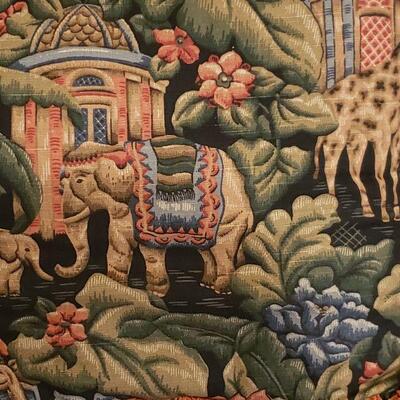 Lot 33: Red Chenille Trim Decorative Pillows (2)