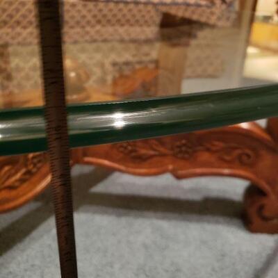 Lot 36: Beveled Glass Top Coffee Table
