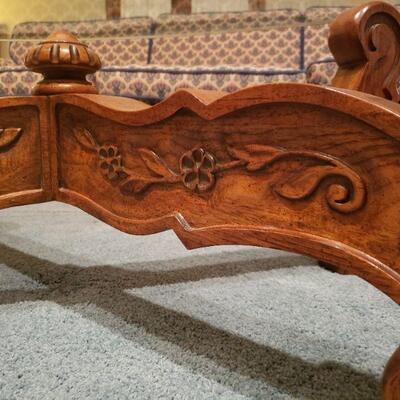 Lot 36: Beveled Glass Top Coffee Table