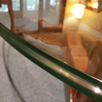 Lot 36: Beveled Glass Top Coffee Table