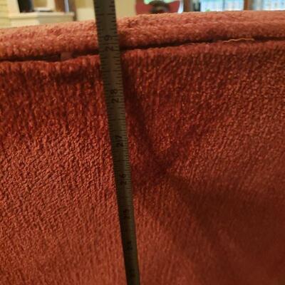 Lot 37: Mid Century Rusty Red Chair