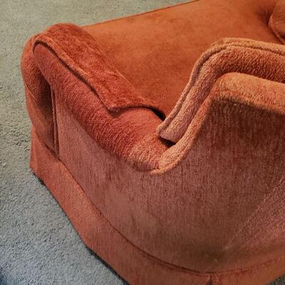 Lot 39: Mid Century Modern Rusty Red Chair