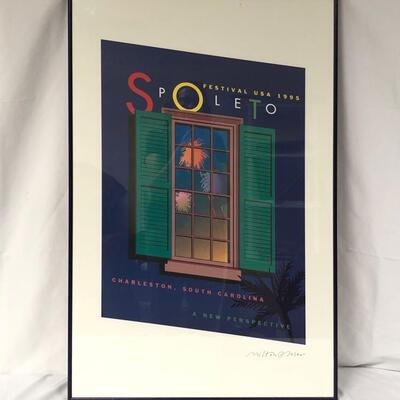 Lot 83 - Signed Spoleto and Morehead City Posters