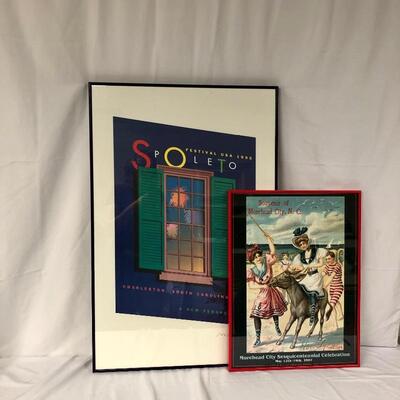 Lot 83 - Signed Spoleto and Morehead City Posters